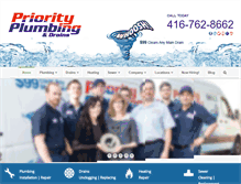 Tablet Screenshot of priorityplumbing.ca