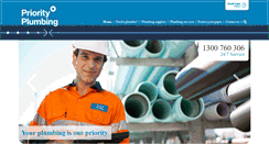 Desktop Screenshot of priorityplumbing.net.au