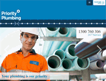 Tablet Screenshot of priorityplumbing.net.au